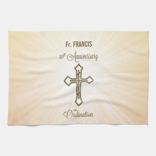 Aangepaste naam, 10e Jubileum van Ordination Theedoek (Horizontaal)