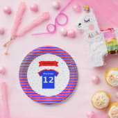 Aangepaste naam 12e verjaardag papieren bordje (Feest)