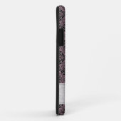 Aangepaste Naam 1920s Dusky Roos Bloemen Fronds Ma Case-Mate iPhone Case (Achterkant/rechts)
