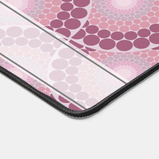 Aangepaste naam 1920s Radiant Dusky Roos Dot Manda Bureaumat (Hoek)