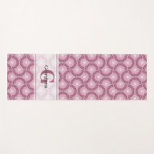 Aangepaste naam 1920s Radiant Dusky Roos Dot Manda Yogamat (Voorkant (horizontaal))