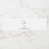 Aangepaste Naam 1e 2e 20e 30e 40e Verjaardagsfeest Waterfles Etiket (Enkel label)