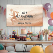 Aangepaste naam 1E Marathon-Post Marathon Party Spandoek