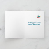 Aangepaste naam 25e verjaardag Hip Hooray Kaart (Binnen)