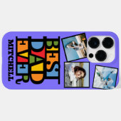 Aangepaste naam & 3 foto's BESTE DAD OOIT Case-Mate iPhone Case (Achterkant (horizontaal))