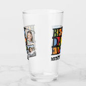 Aangepaste naam & 4 foto's BESTE DAD OOIT Glas (Rechts)