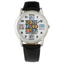 Aangepaste naam & 4 foto's BESTE DAD OOIT