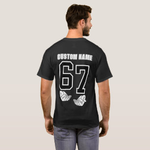 AANGEPASTE NAAM - 67 Six Seven Slang Grappige MEME T-shirt