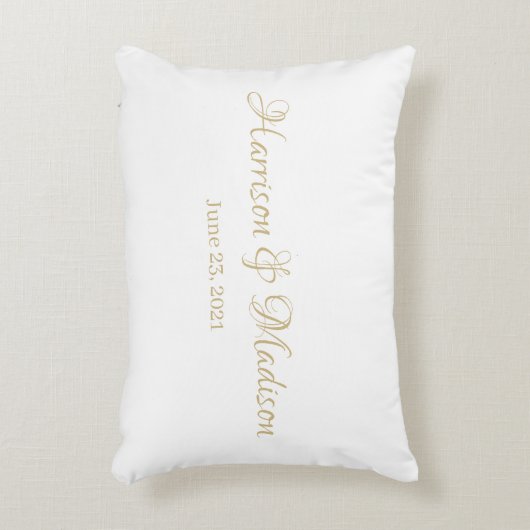 Aangepaste naam aangepast paar en datum huwelijk accent kussen (Voorkant(Verticaal))