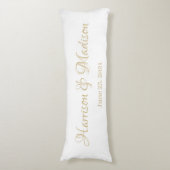 Aangepaste naam aangepast paar en datum huwelijk lichaamskussen (Voorkant Verticaal)