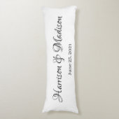 Aangepaste naam aangepast paar en datum huwelijk lichaamskussen (Voorkant Verticaal)