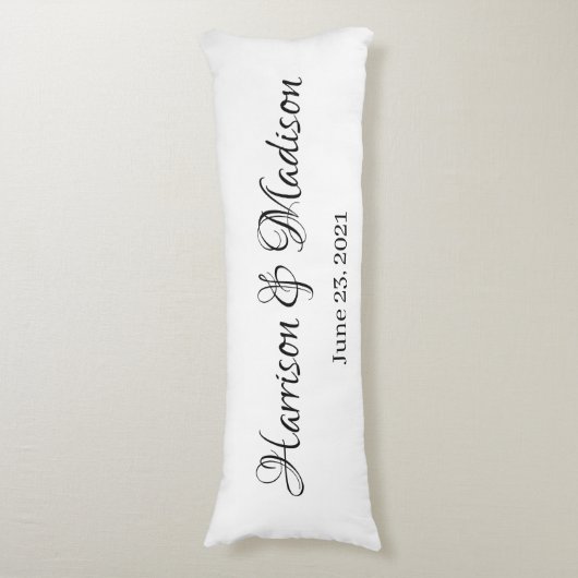 Aangepaste naam aangepast paar en datum huwelijk lichaamskussen (Voorkant Verticaal)