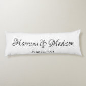 Aangepaste naam aangepast paar en datum huwelijk lichaamskussen (Achterkant)