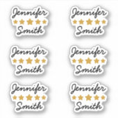 Aangepaste naam Aangepaste contouren Sticker (Voorkant)