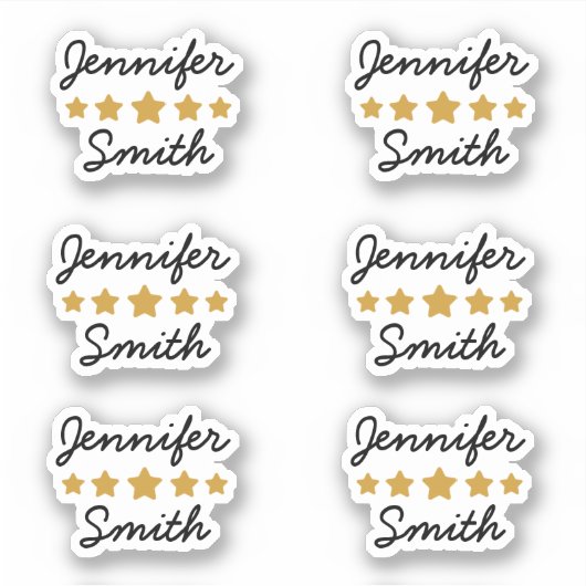 Aangepaste naam Aangepaste contouren Sticker (Voorkant)