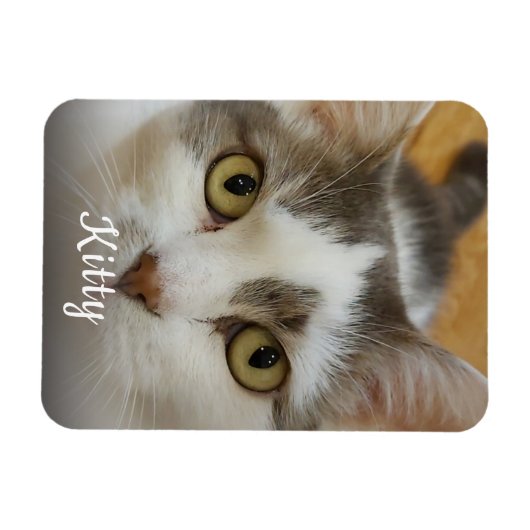 Aangepaste naam Aangepaste foto Magneet (Horizontaal)