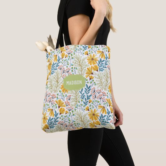 Aangepaste naam Aangepaste gloedillustratiezakken Tote Bag (Dichtbij)
