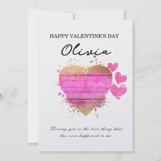 Aangepaste naam Aangepaste Kaart Valentijnsdag (Voorkant)