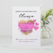 Aangepaste naam Aangepaste Kaart Valentijnsdag (Staand voorkant)