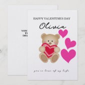 Aangepaste naam Aangepaste Kaart Valentijnsdag (Voorkant / Achterkant)