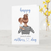 Aangepaste naam Aangepaste Moederdag Kaart (Gele Bloem)