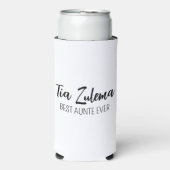 Aangepaste naam • Aangepaste naam beste tante • vo Seltzer Blikjeskoeler (Seltzer Voorkant)