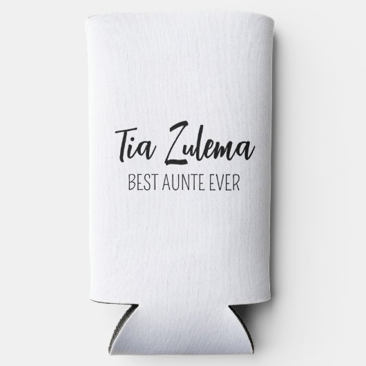 Aangepaste naam • Aangepaste naam beste tante • vo Seltzer Blikjeskoeler (Voorkant)