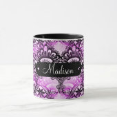 Aangepaste naam Aangepaste Paarse draagtas Mok (Midden)