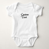 Aangepaste naam Aangepaste tekst Baby Bodysuit (Voorkant)