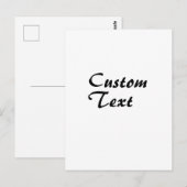 Aangepaste naam Aangepaste tekst Briefkaart (Voorkant / Achterkant)