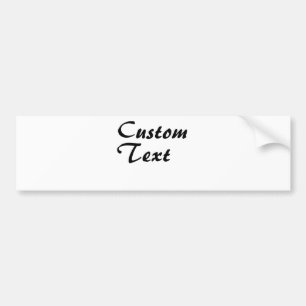 Aangepaste naam Aangepaste tekst Bumpersticker