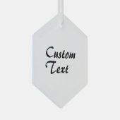 Aangepaste naam Aangepaste tekst Glas Ornament (Voorkant Rechts)