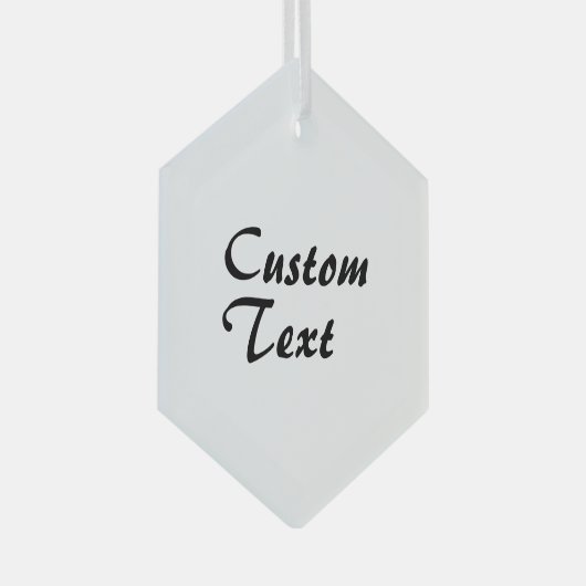 Aangepaste naam Aangepaste tekst Glas Ornament (Voorkant Rechts)