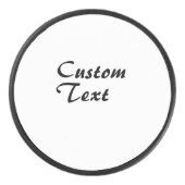 Aangepaste naam Aangepaste tekst Hockey Puck (Voorkant)