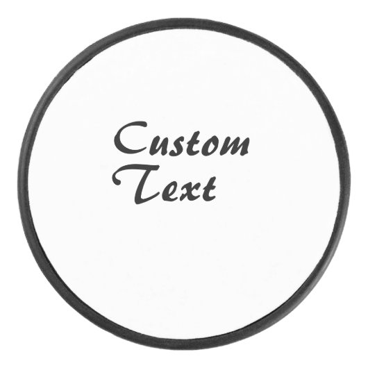 Aangepaste naam Aangepaste tekst Hockey Puck (Voorkant)