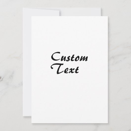 Aangepaste naam Aangepaste tekst Kaart (Voorkant)