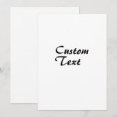 Aangepaste naam Aangepaste tekst Kaart (Voorkant / Achterkant)