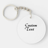 Aangepaste naam Aangepaste tekst Sleutelhanger (Voorkant)