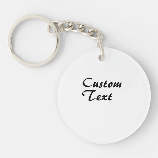 Aangepaste naam Aangepaste tekst Sleutelhanger (Voorkant)