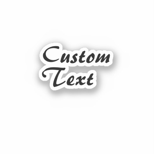 Aangepaste naam Aangepaste tekst Sticker (Voorkant)