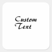 Aangepaste naam Aangepaste tekst Vierkante Sticker (Voorkant)
