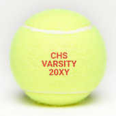 Aangepaste naam Aangepaste Tennis Balls Red Tennisballen (Achterkant)