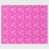 Aangepaste naam aanjager Maureen 70-verjaardagsrap Cadeaupapier (Vlak)