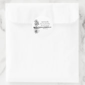 Aangepaste naam Aanmoedigende Schrift Psalm 1:3 Ronde Sticker (Tas)
