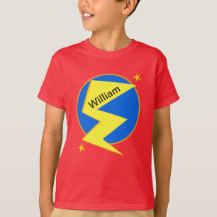 Aangepaste naam aanstekende bout t-shirt