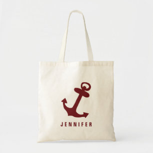 Aangepaste naam aantekenaar tote bag