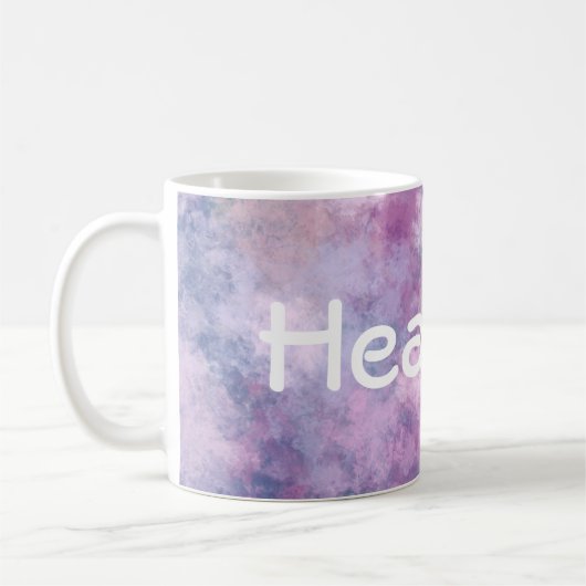 Aangepaste naam Abstract blauw, Lila, roze Koffiemok (Links)
