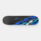 Aangepaste naam Abstract Bliksem Persoonlijk Skateboard (Horizontaal)