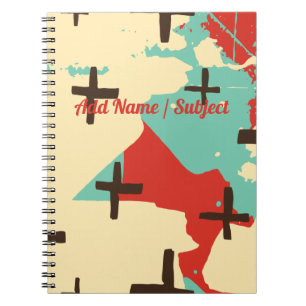 Aangepaste naam/Abstract Notitieboek van de School