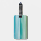Aangepaste naam Abstract Waterverf Oceaan Horizon  Bagagelabel (Achterkant verticaal)